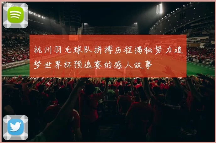 杭州羽毛球队拼搏历程揭秘努力追梦世界杯预选赛的感人故事