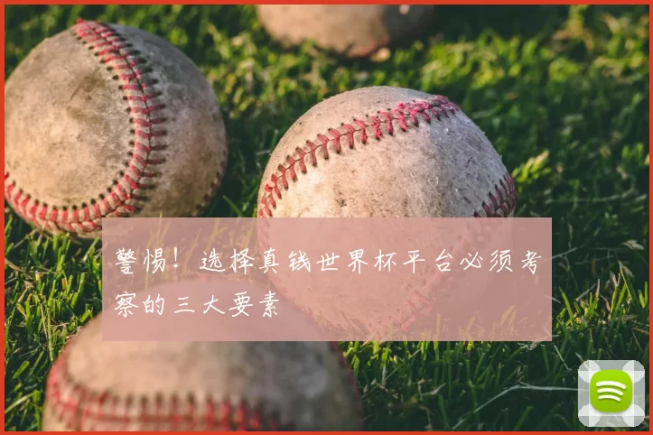 警惕！选择真钱世界杯平台必须考察的三大要素